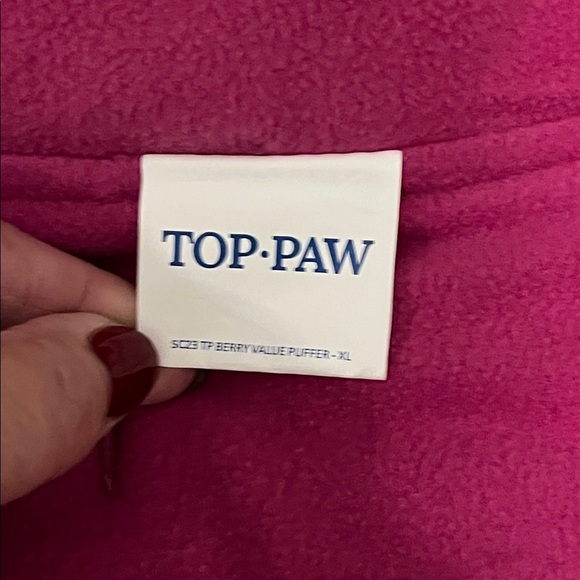 Dog Puffer Jacket in Berry by Top Paw size XL NWT - Picture 7 of 11